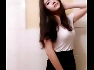 Super-cute asian unfocused web cam